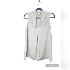 100% Silk Light Green Sleeveless Tyler Boe Blouse Size M.